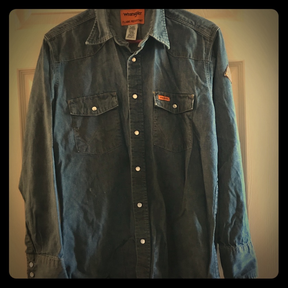 Wrangler Flame Resistant Denim Shirt